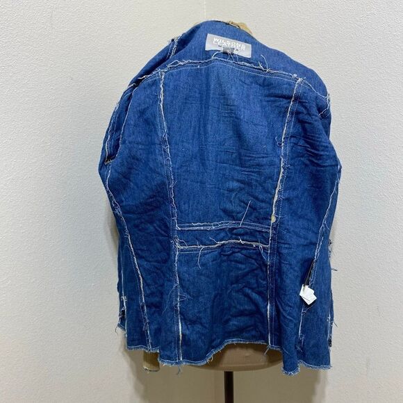 Wilsons Leather Maxima Women's Medium Tan Suade Western Denim Lined Jacket - Picture 7 of 9